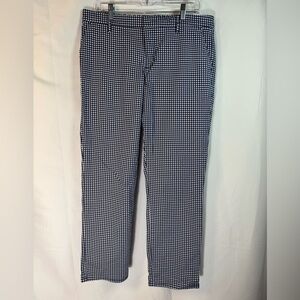 Tommy Hilfiger Women's Blue & White Checkered Pants 12
